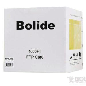 1000ft ETL CMR Rated Direct Burial Solid Copper Shielded 550Mhz Cat6 Cable | BP0033/FTP/CAT6-BU-BLACK